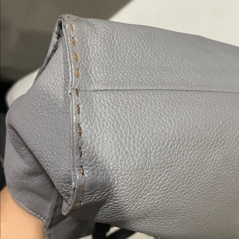 Carla Mancini Carmel Signature Bag Gray Pebbled Color - Picture 9 of 16